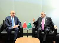 Ishaq Dar, Bahraini foreign minister discuss bilateral ties, regional situation