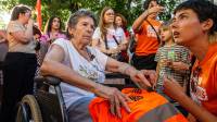 Thousands march in Madrid over eviction of 87-year-old woman