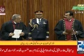 Gilani, Syedal take oath after being elected Senate chairman, deputy unopposed