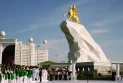 Turkmenistan unveils one of the world's tallest statues