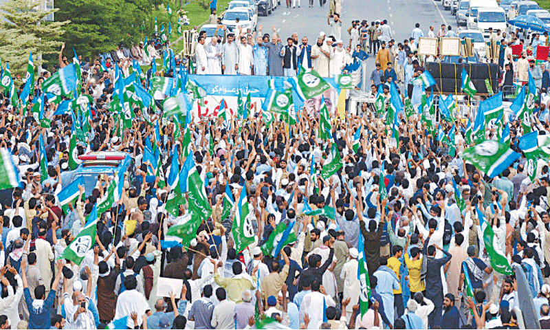 JI holds protest rally against new canals in Shikarpur