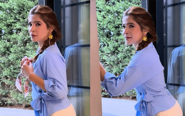 Ayesha Omar channels window-side glamour 