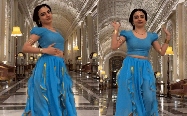 Jasmine in blue: Mehar Bano channels Aladdin for dance clip to Diljit Dosanjh