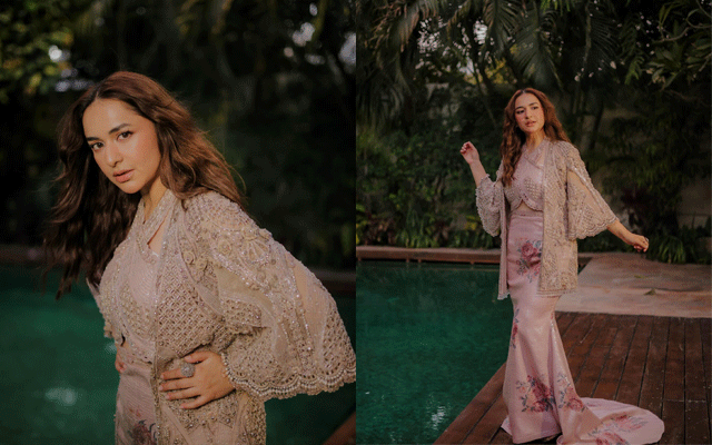 Yumna Zaidi glitters pink starlight in LSA ensemble