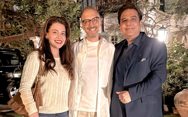 Does Zara Noor Abbas' 'khoobsurat raat' with 'haseen dost' signal an upcoming film?