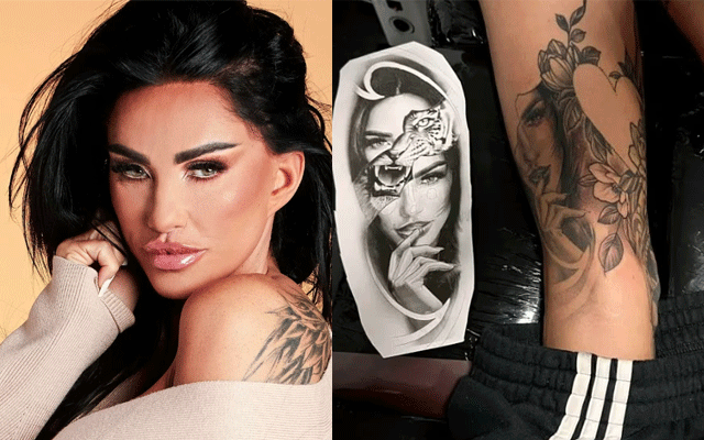 Katie Price immortalises herself with 20th tattoo