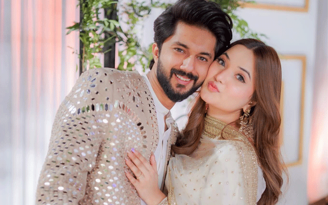 Rabeeca Khan and Hussain Tareen shine in coordinated white elegance