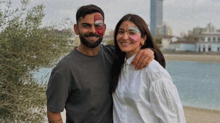 Virat Kohli shares smiling New Year photo with Anushka Sharma, calls her 'light of my life'