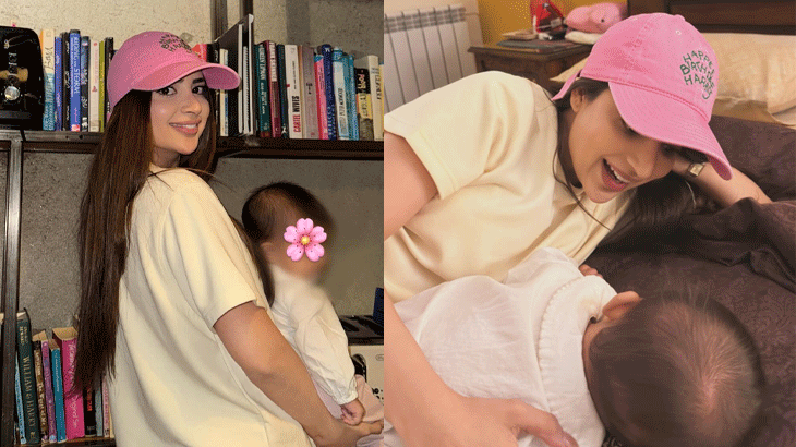 Saboor Aly shares heartwarming pictures with daughter, calls her 'my whole heart'