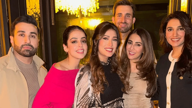 Yashma Gill’s bold red off-shoulder look shines at Mehwish Hayat's birthday 