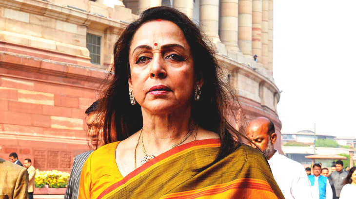 Hema Malini confronted by voters for not standing in queue at polling booth