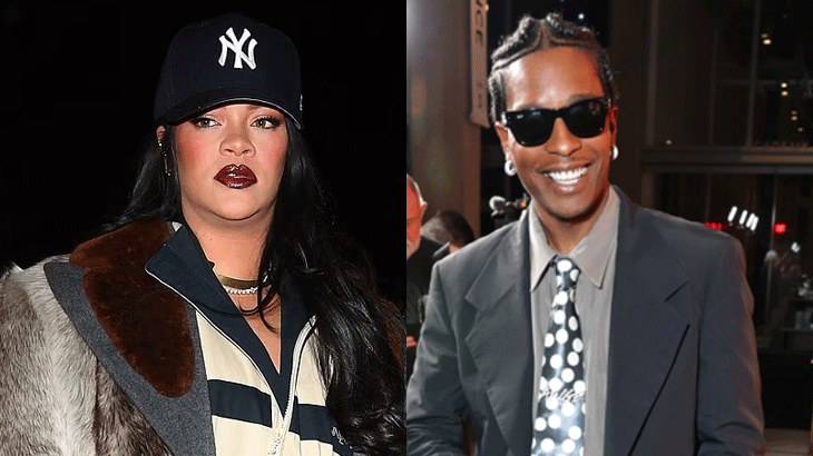 Rihanna wears a $3,200 designer outfit to support boyfriend A$AP Rocky at SNL