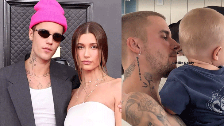 Hailey Bieber shares intimate snap of Justin with son as marriage trouble buzz grows