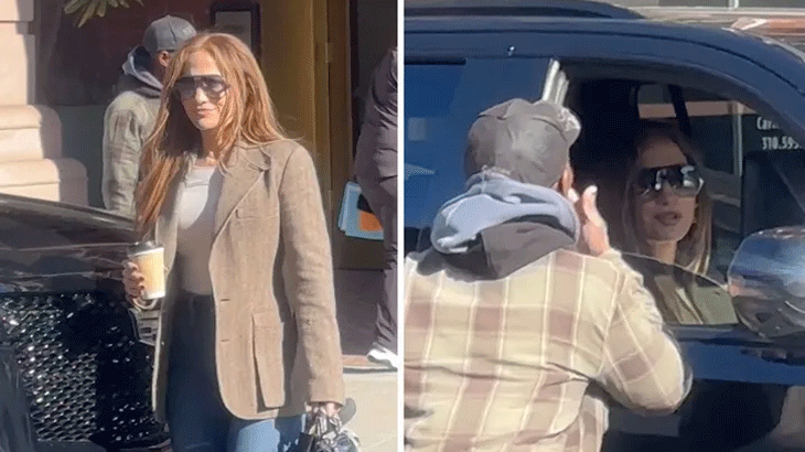 Jennifer Lopez hands cash to homeless man while carrying $80K designer bag