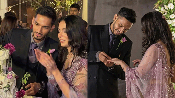 Rapper Talha Anjum gets engaged to influencer Zoeia Karim in Karachi
