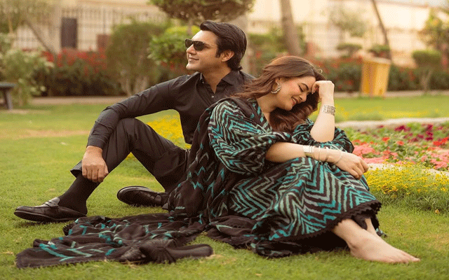 Minal Khan glows in elegant festive shoot with husband
