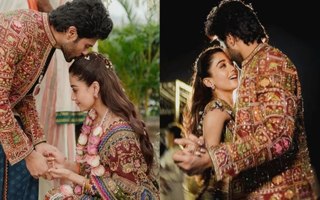Rashmika Mandanna stuns in Lakshmi-inspired wedding look with Vijay Deverakonda